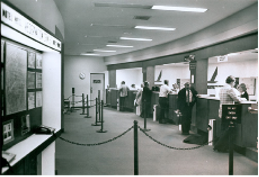 historic airport checkin