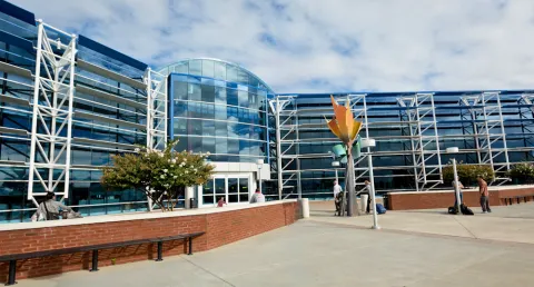 Entrance to the Roanoke Blacksburg Regional Airport