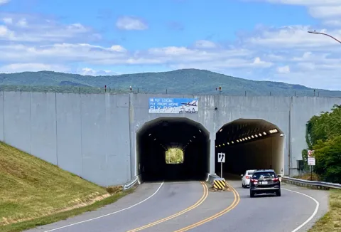 Airport road tunnel