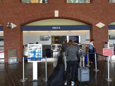 Delta Airlines counter